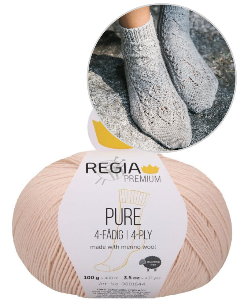 Erika Socks von Anja Heumann mit Pure von Regia Premium 9