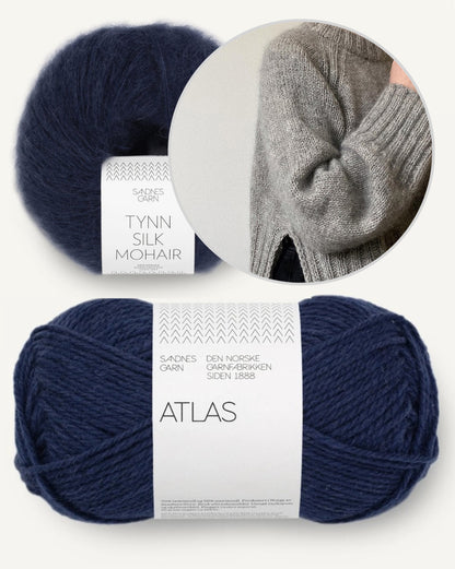 Eun Sweater | mit seitlichem Schlitz und kuschelweich aus Atlas und Tynn Silk Mohair