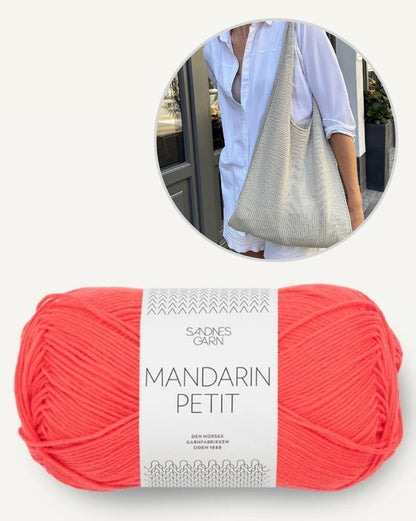 Paula-m Everyday Bag mit Mandarin Petit von Sandnes Garn 16