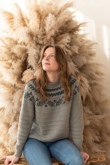 Dream Sweater | diskret julmönster i ekologiskt Shetlandsgarn från BC Garn