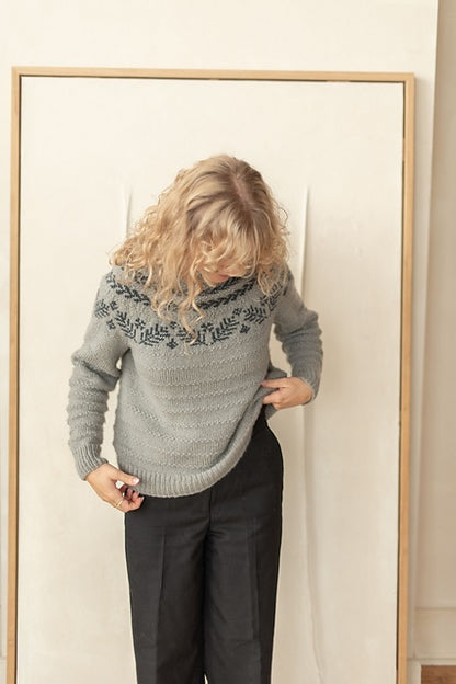 Dream Sweater | diskret julmönster i ekologiskt Shetlandsgarn från BC Garn