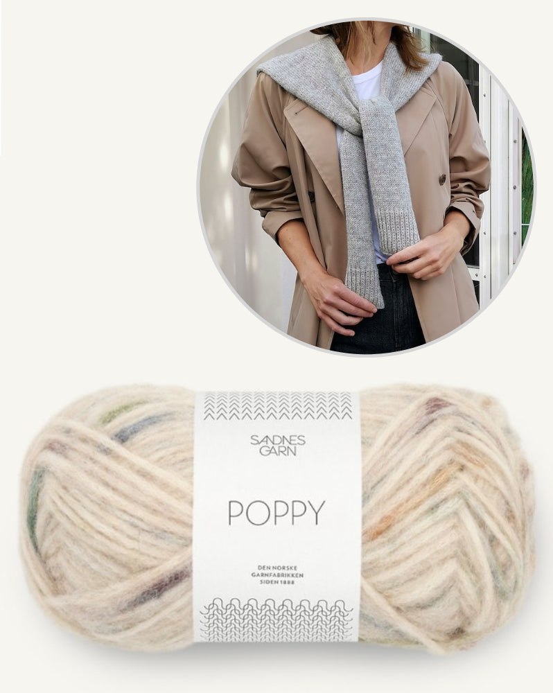 Fake Sweater Scarf von Paula-m mit Poppy von Sandnes Garn 17