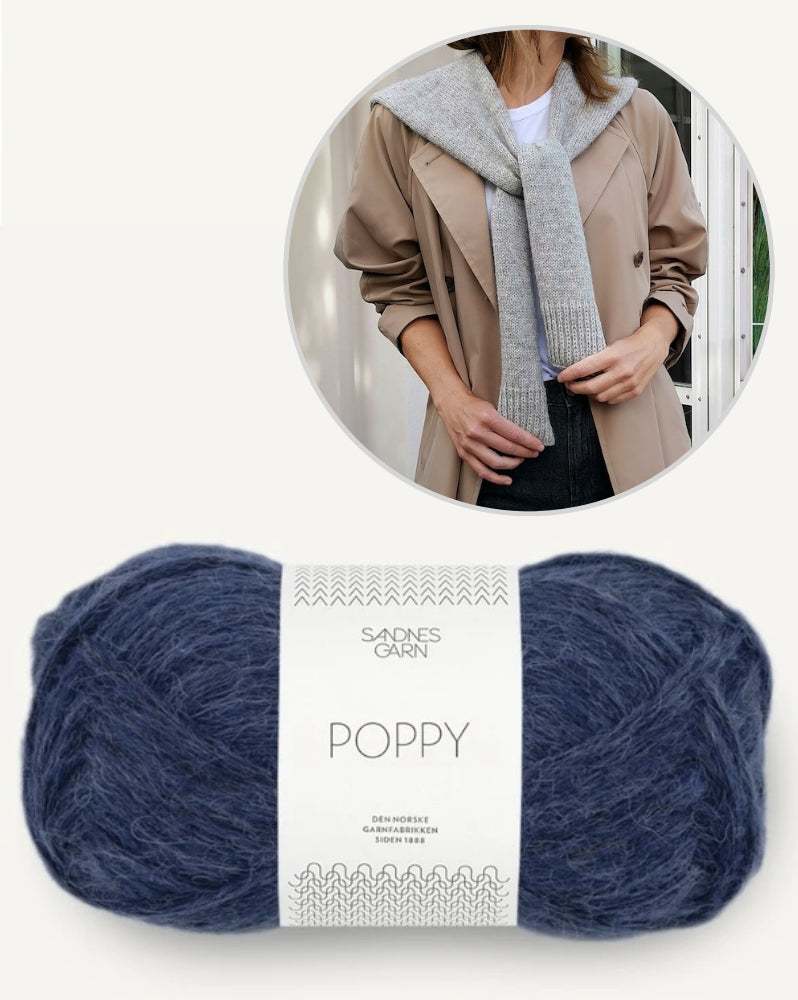 Fake Sweater Scarf von Paula-m mit Poppy von Sandnes Garn 15