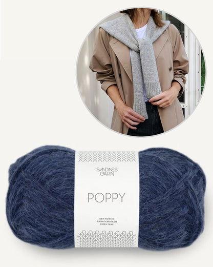 Fake Sweater Scarf von Paula-m mit Poppy von Sandnes Garn 15