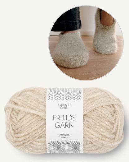 Family Filzhausschuhe | gemütlich und doppelt warm aus Fritidsgarn von Sandnes Garn