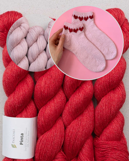 February Socks | be my Valentine mit Pinta von Pascuali