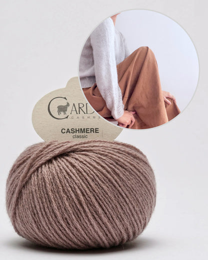 Felicity Shirt | zarte Musterärmel aus Classic Cashmere von Cardiff