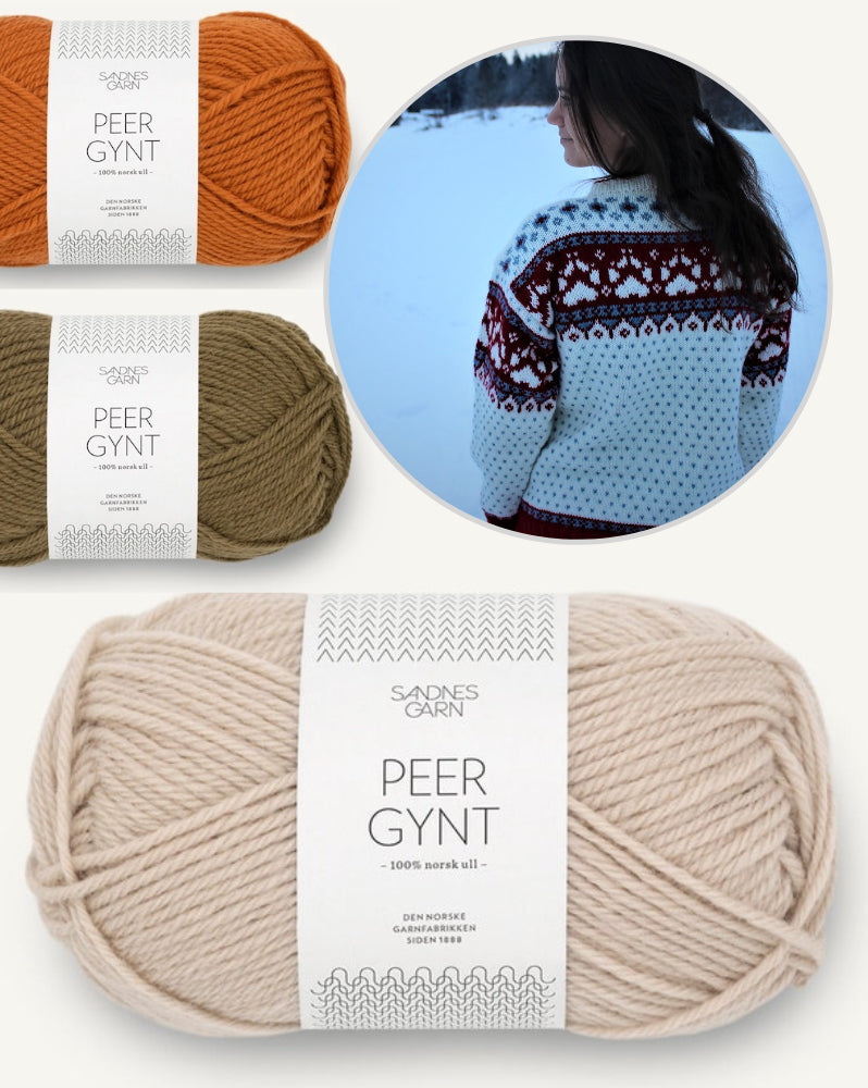 Linka Neumann Fjordfolk Pullover mit Peer Gynt von Sandnes Garn 7