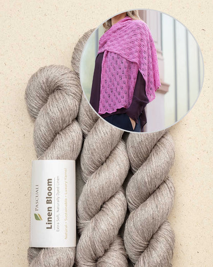 Étole Fleurie | Étole souple en lin Linen Bloom de Pascuali