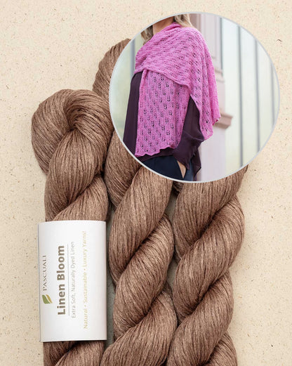Étole Fleurie | Étole souple en lin Linen Bloom de Pascuali