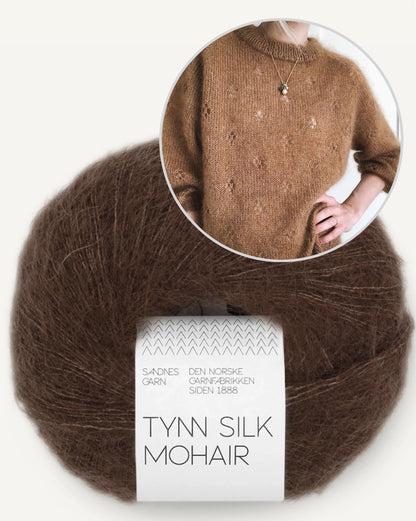 Fortune Sweater | délicat porte-bonheur en Tynn Silk Mohair de Sandnes Garn