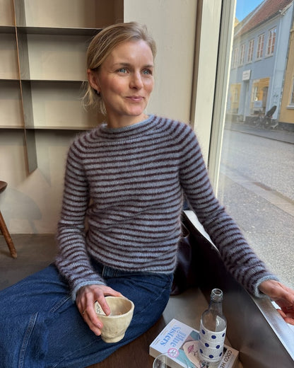 Frankie Blouse | feine Streifen aus Primo Tynn Silk Mohair von Sandnes Garn