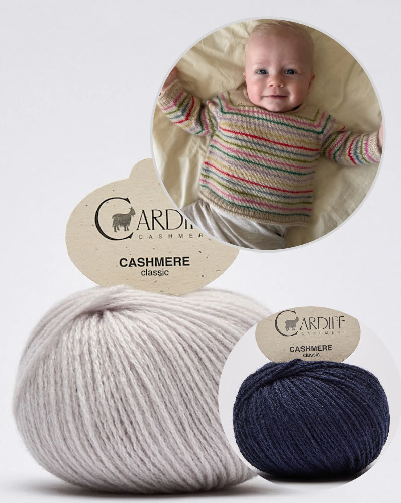 PetiteKnit Frankie Sweater Baby mit Classic Cashmere von Cardiff 14