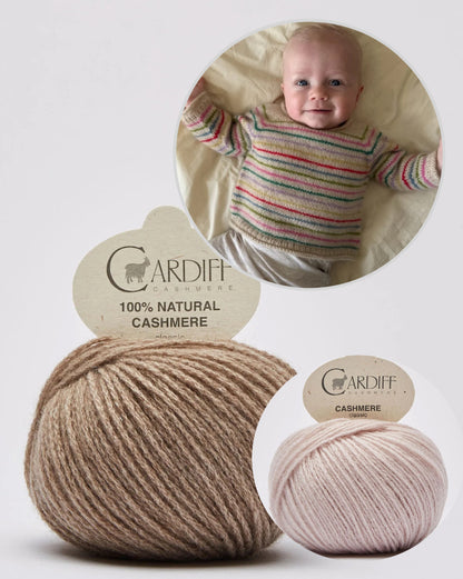 PetiteKnit Frankie Sweater Baby mit Classic Cashmere von Cardiff 16