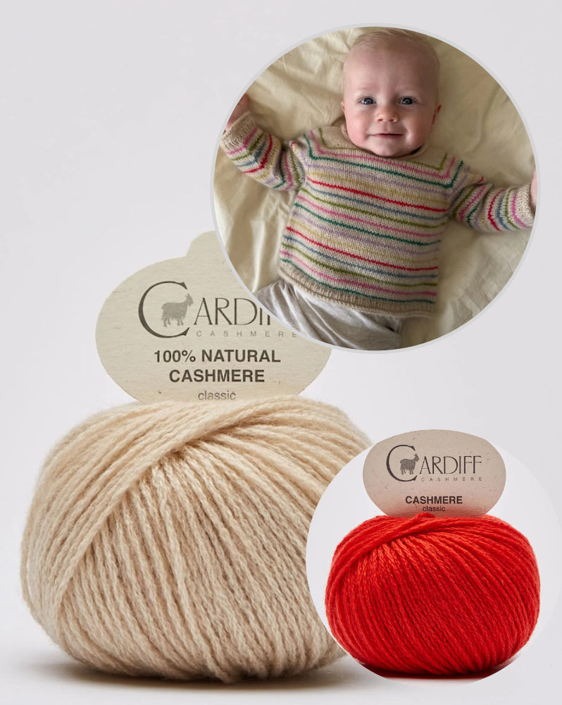 PetiteKnit Frankie Sweater Baby mit Classic Cashmere von Cardiff 12