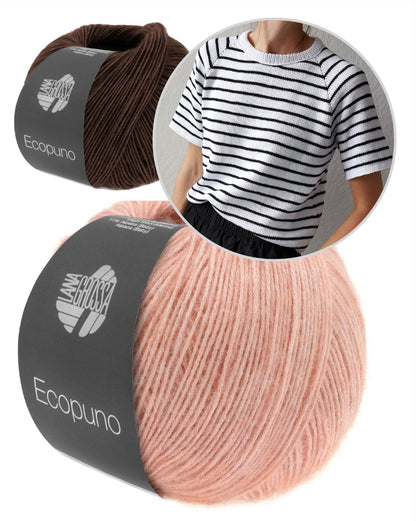 Paula-m Freestyle Shirt Stripes mit Ecopuno von Lana Grossa 8