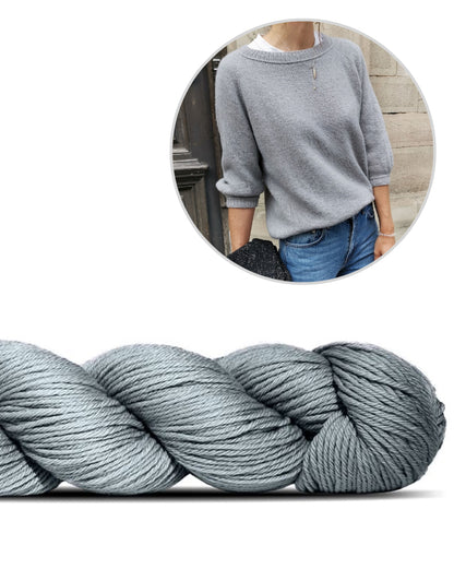 Freestyle Sweater | Basic sweater with Cheeky Merino Joy from Rosy Green Wool 