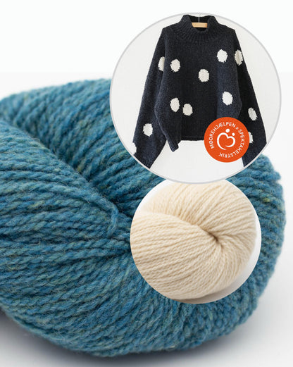 Fri Sweater | Punktepullover mit Semilla Melange von BC Garn