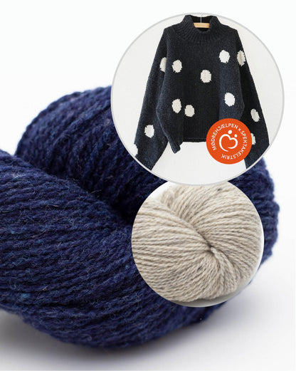Fri Sweater | Punktepullover mit Semilla Melange von BC Garn