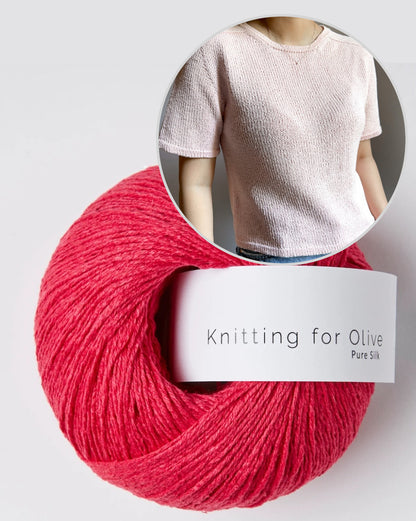 Gaia Tee | super Basic aus Pure Silk von Knitting for Olive