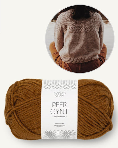 The Petite Knitter Geologica Sweater mit Peer Gynt von Sandnes Garn 16