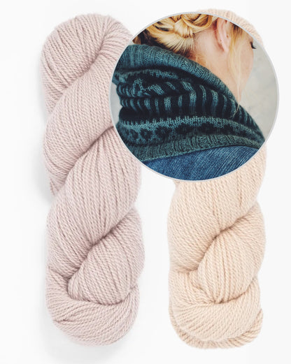 Col Glacier Park | magnifiques motifs colorés en laine Tynd de Woolfolk