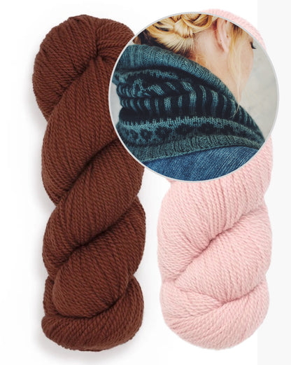 Col Glacier Park | magnifiques motifs colorés en laine Tynd de Woolfolk