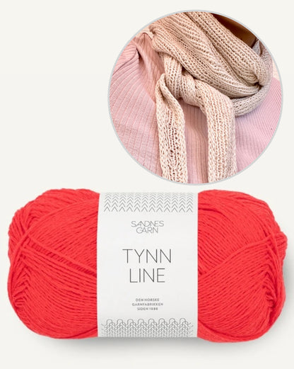 Mini-Tuch Perfect Summer | seidig weich und kühlend aus Tynn Line von Sandnes Garn