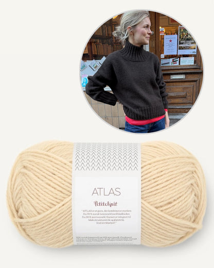 Hannah Sweater O-Neck | lässiger oversize Sweater aus Atlas von PetiteKnit