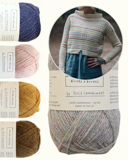 Sirds stīgu džemperis | maigas sirsniņas no Le Petit Lambswool dzijas, ko ražo Biches & Bûches
