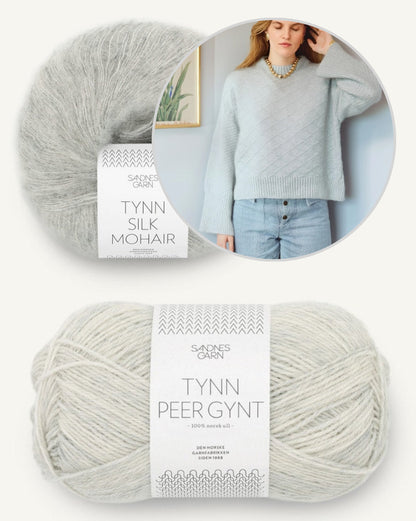 Heather Sweater Cable Edition aus Tynn Silk Mohair und Tynn Peer Gynt  Kollektion 2409 DIY 8