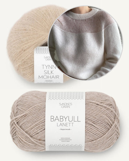 Heaveni pluus | romantiliselt naiselik, valmistatud Sandnes Garni Babyull Lanettist ja Tynn Silk Mohairist
