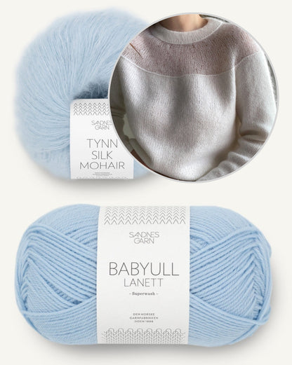 Heaveni pluus | romantiliselt naiselik, valmistatud Sandnes Garni Babyull Lanettist ja Tynn Silk Mohairist