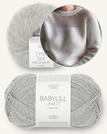 Heaveni pluus | romantiliselt naiselik, valmistatud Sandnes Garni Babyull Lanettist ja Tynn Silk Mohairist