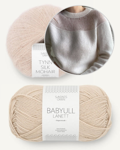 Heaveni pluus | romantiliselt naiselik, valmistatud Sandnes Garni Babyull Lanettist ja Tynn Silk Mohairist