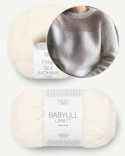 Heaveni pluus | romantiliselt naiselik, valmistatud Sandnes Garni Babyull Lanettist ja Tynn Silk Mohairist