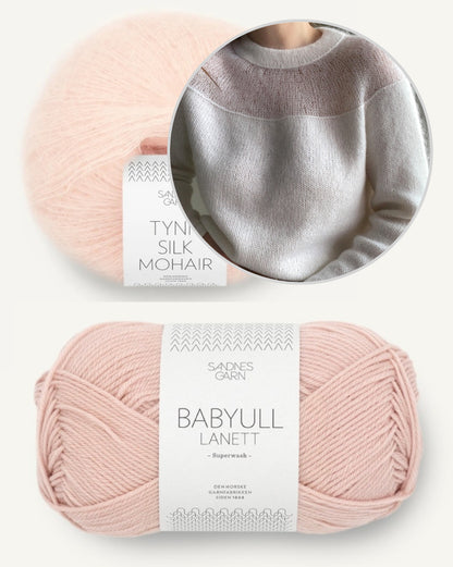 Heaveni pluus | romantiliselt naiselik, valmistatud Sandnes Garni Babyull Lanettist ja Tynn Silk Mohairist