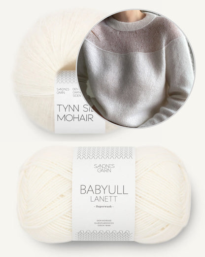 Heaveni pluus | romantiliselt naiselik, valmistatud Sandnes Garni Babyull Lanettist ja Tynn Silk Mohairist