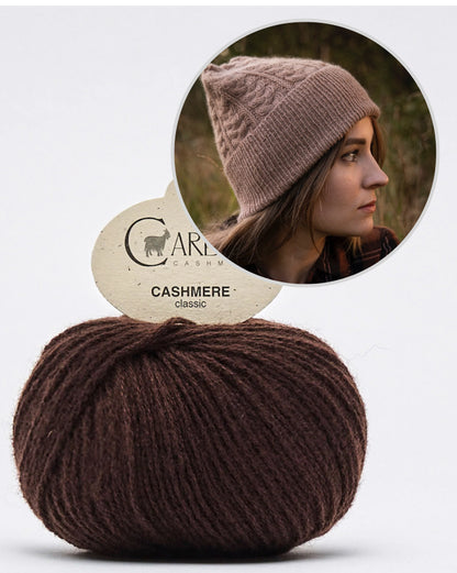 Heljä Hat | extremely soft cable pattern from Classic Cashmere by Cardiff