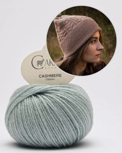 Heljä Hat | extremely soft cable pattern from Classic Cashmere by Cardiff