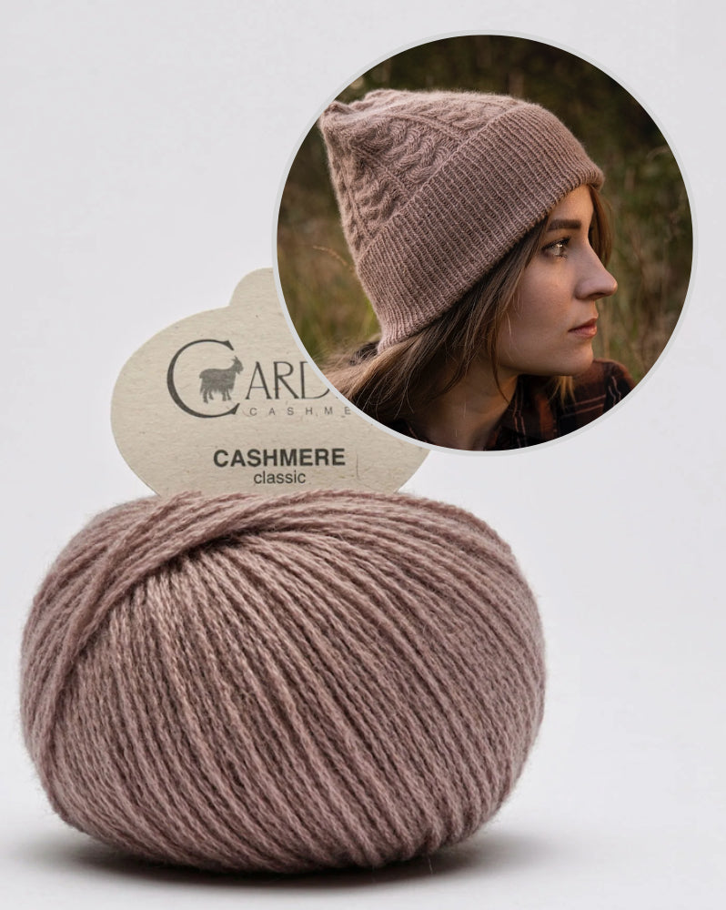Heljä Hat | extremely soft cable pattern from Classic Cashmere by Cardiff