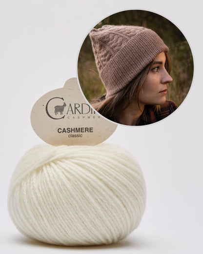 Heljä Hat | extremely soft cable pattern from Classic Cashmere by Cardiff