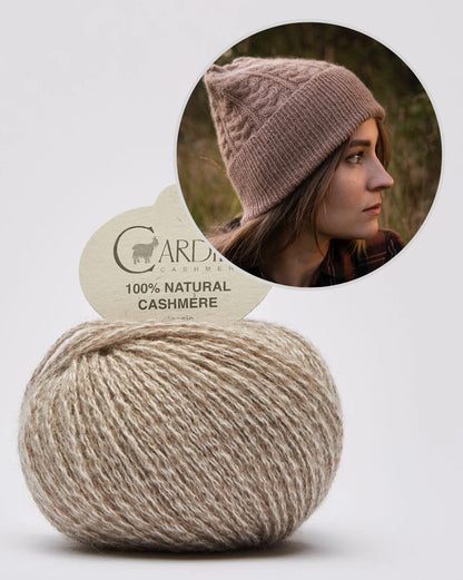 Heljä Hat | extremely soft cable pattern from Classic Cashmere by Cardiff