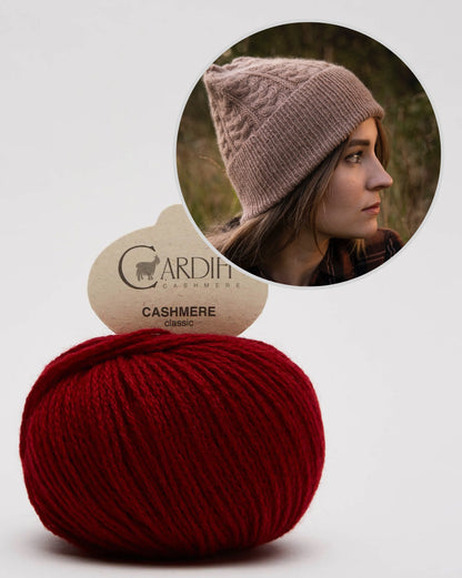 Heljä Hat | extremely soft cable pattern from Classic Cashmere by Cardiff