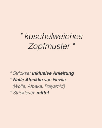 Hetki Yogasocken | zartes Zopfmuster aus Nalle Alpakka von Novita