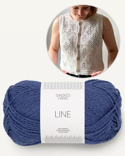 Hey Ho Vest | sommerliche Weste aus Line von Sandnes Garn