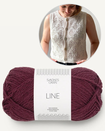 Hey Ho Vest | sommerliche Weste aus Line von Sandnes Garn