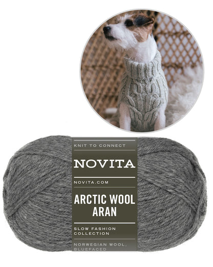 Hiljainen ilta Hundepullover | warm und robust aus Arctic Wool von Novita