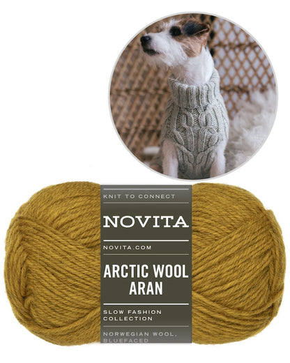 Hiljainen ilta Hundepullover | warm und robust aus Arctic Wool von Novita