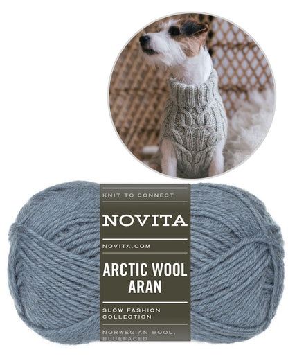 Hiljainen ilta Hundepullover | warm und robust aus Arctic Wool von Novita